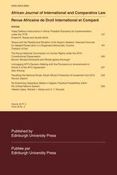 非洲國際法與比較法雜志